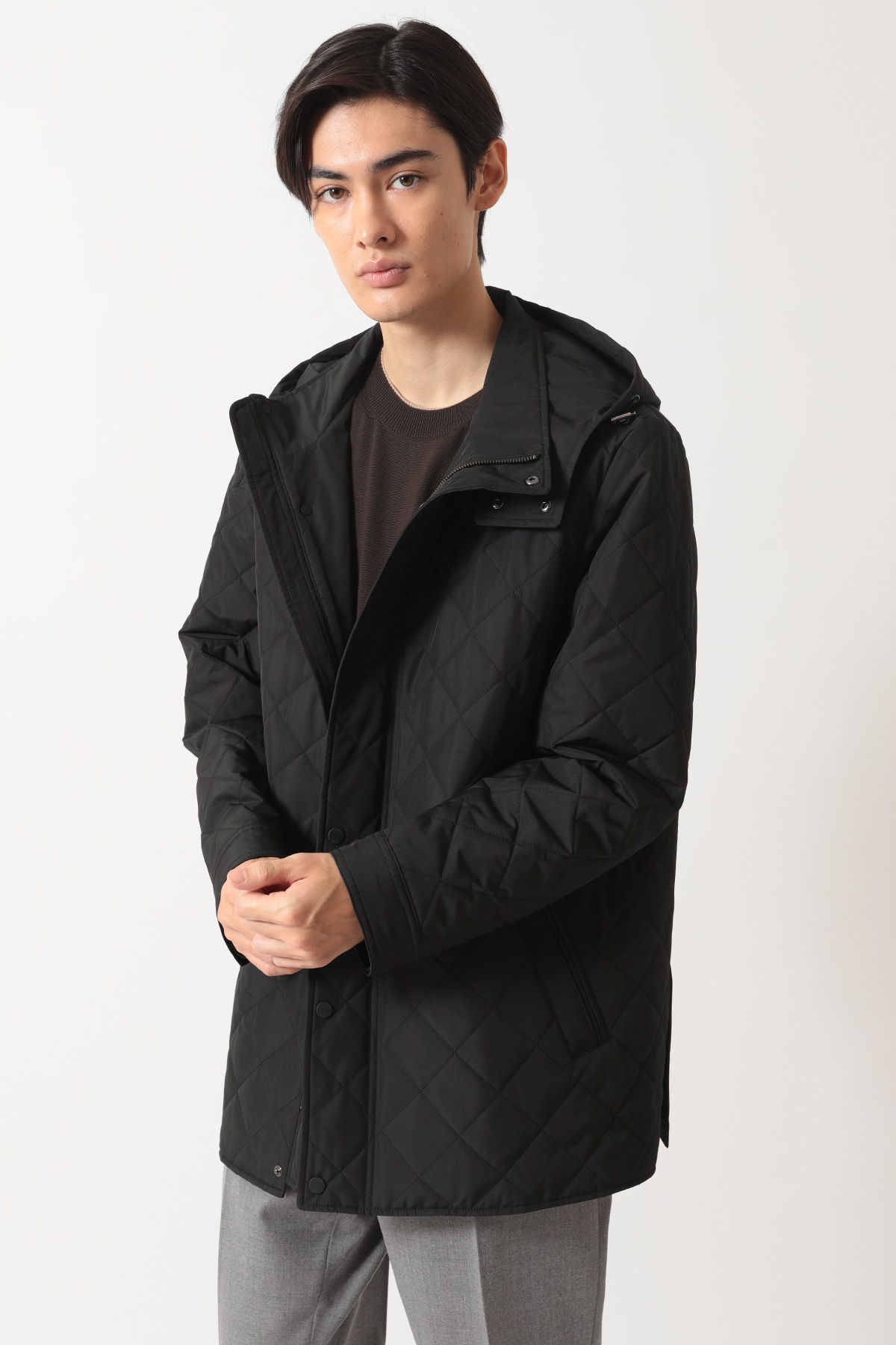 エコ中綿 2WAYキルティングブルゾン 詳細画像 ブラック 1