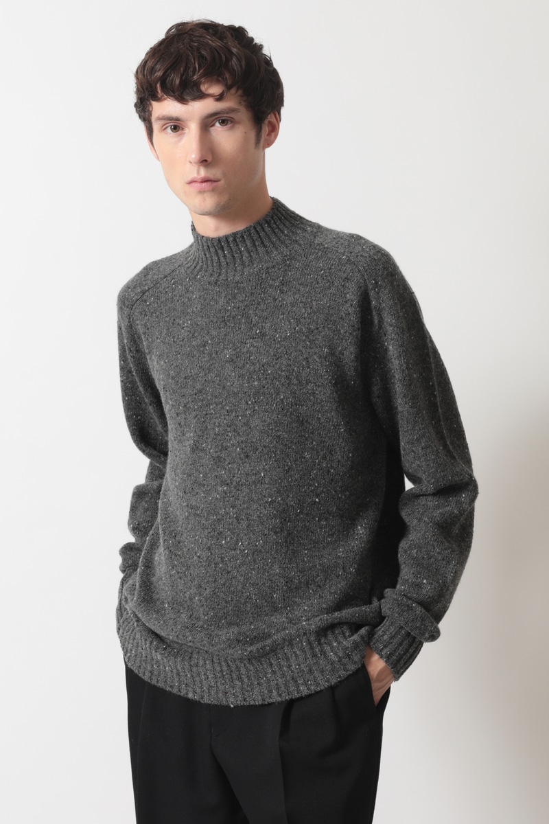 BUCOLIC シルクネップセーター 詳細画像 グレー