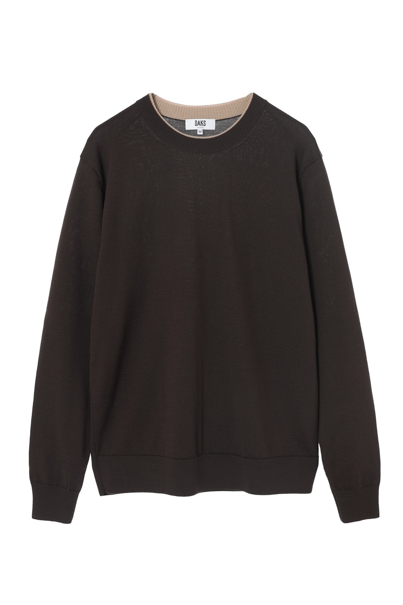 JS スーパーファインメリノ クルーネックニット