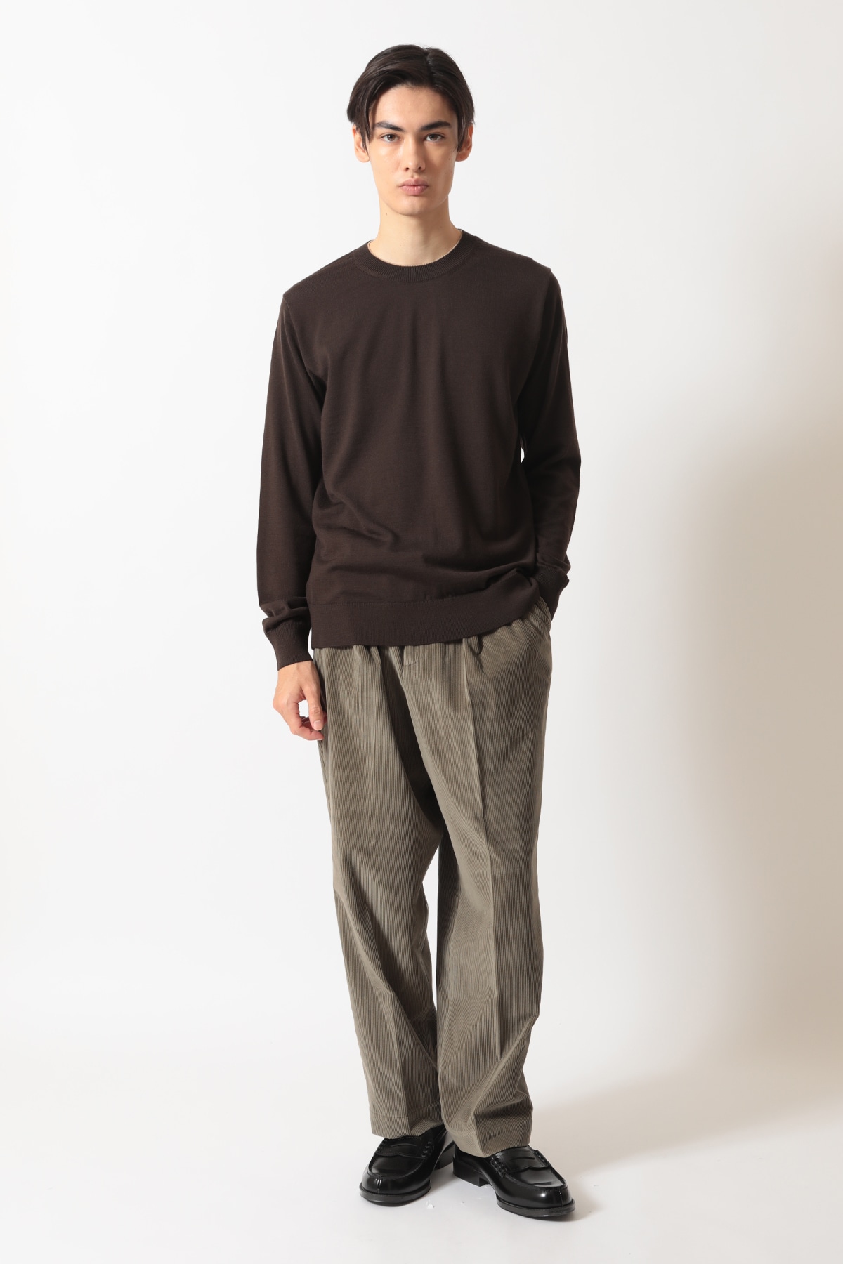 スーパーファインメリノ クルーネックニット 詳細画像 3