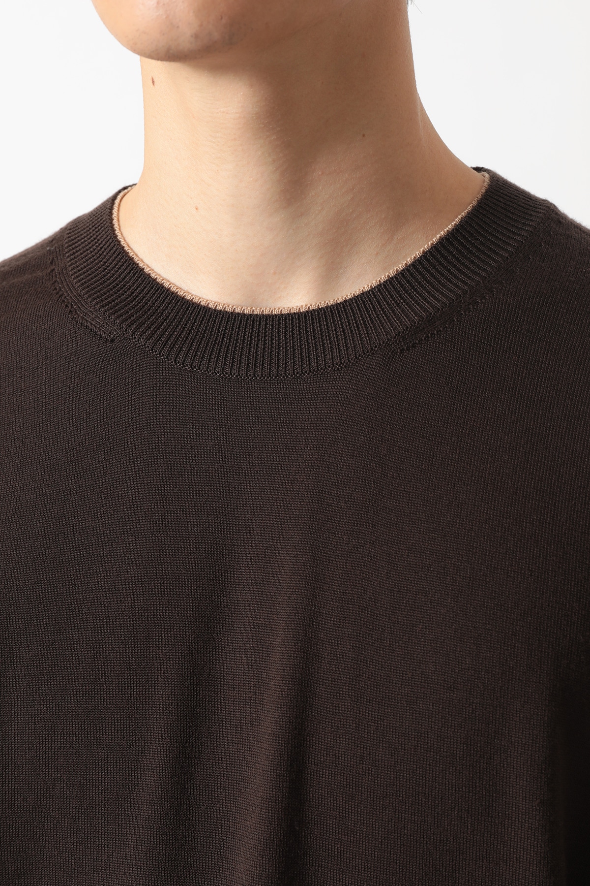 スーパーファインメリノ クルーネックニット 詳細画像 4