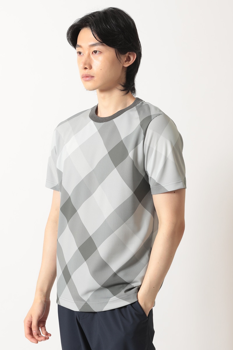 メガチェック カノコTシャツ 詳細画像 グレー