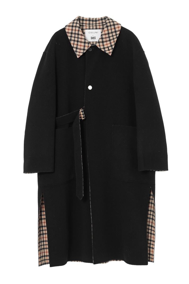JS CULLNI for DAKS ウールリバー タイロッケンロングコート