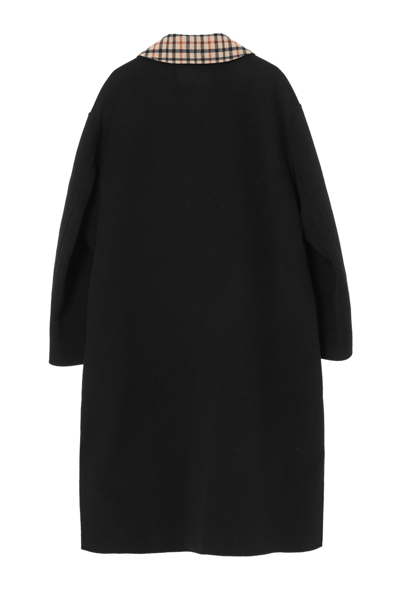 CULLNI for DAKS ウールリバー タイロッケンロングコート 詳細画像 ブラック