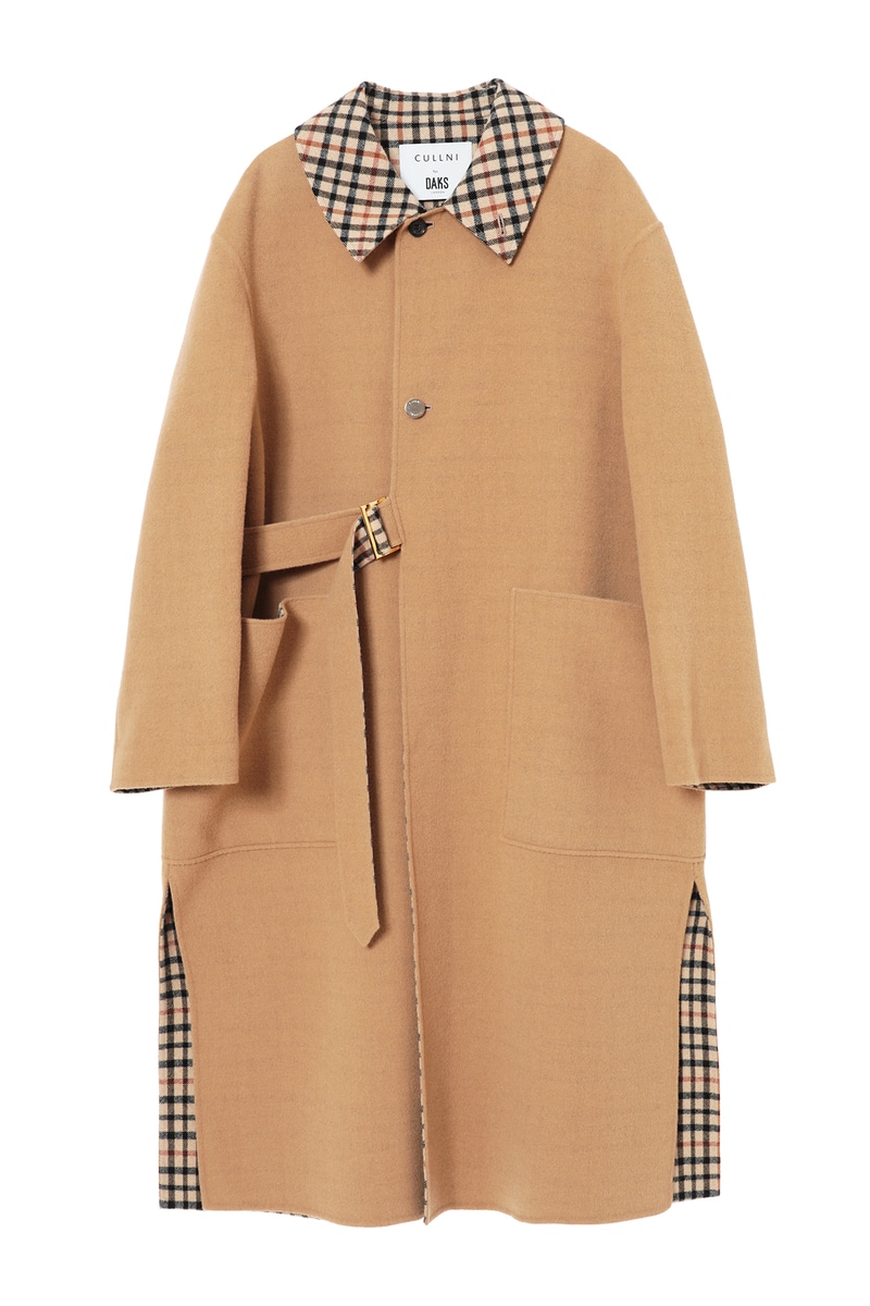 JS CULLNI for DAKS ウールリバー タイロッケンロングコート