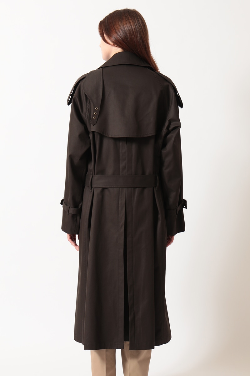 Scye for DAKS ダブルブレストトレンチコート 詳細画像 チャコールグレー