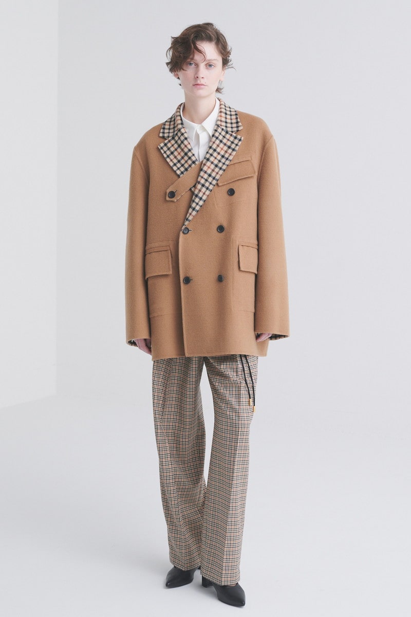 CULLNI for DAKS ウールリバー テーラードショートコート 詳細画像 キャメル