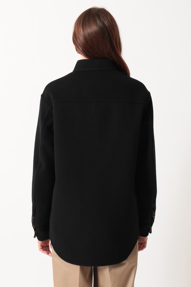 Scye for DAKS ハウスチェックリバー オーバーシャツ 詳細画像 ブラック