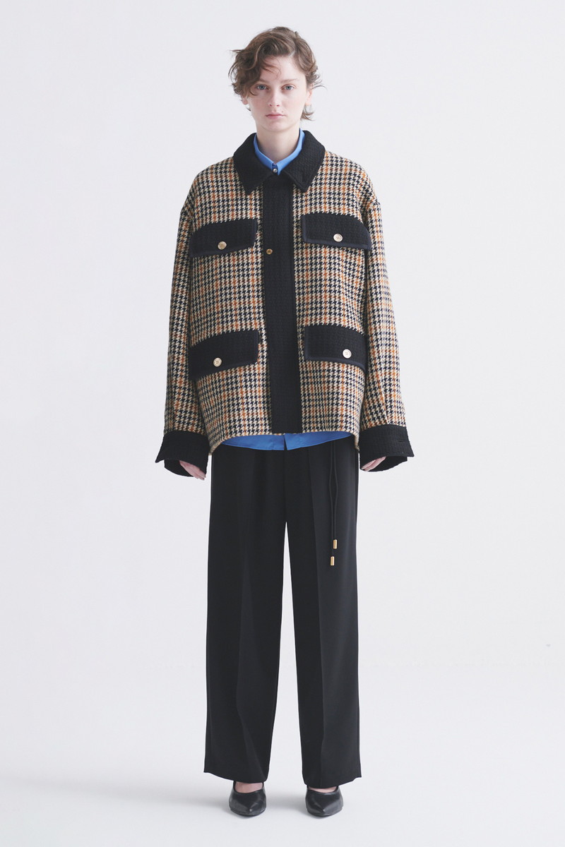 CULLNI for DAKS ウールツイードジャケット 詳細画像 ハウンドトゥース×ブラック