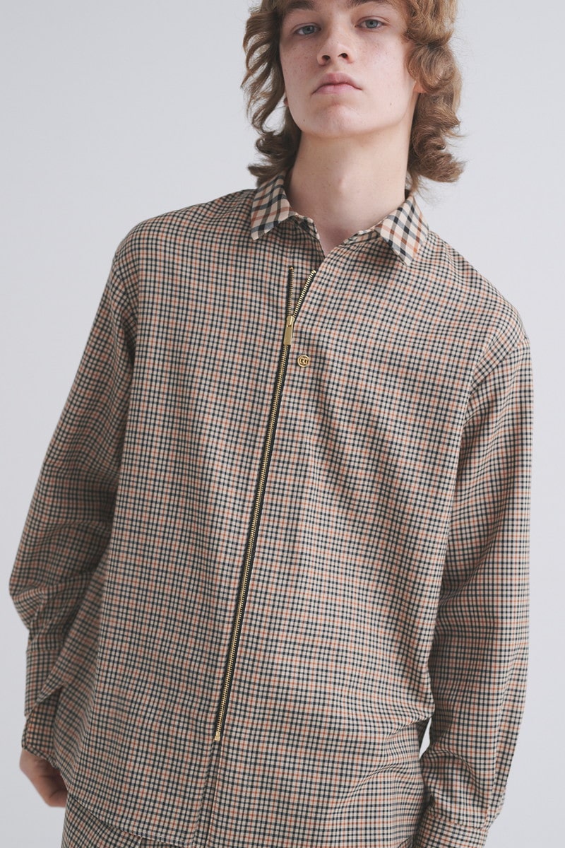 JS CULLNI for DAKS フロントジップシャツ