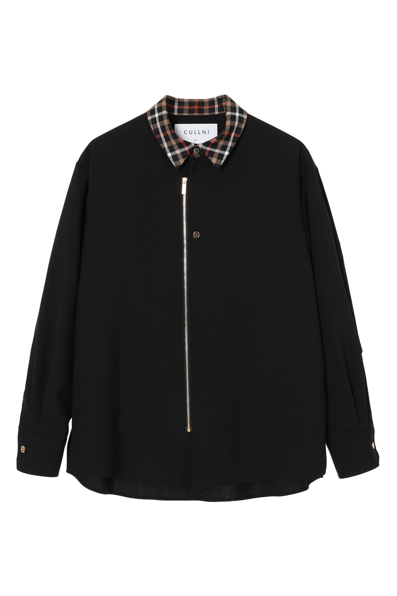 JS CULLNI for DAKS フロントジップシャツ