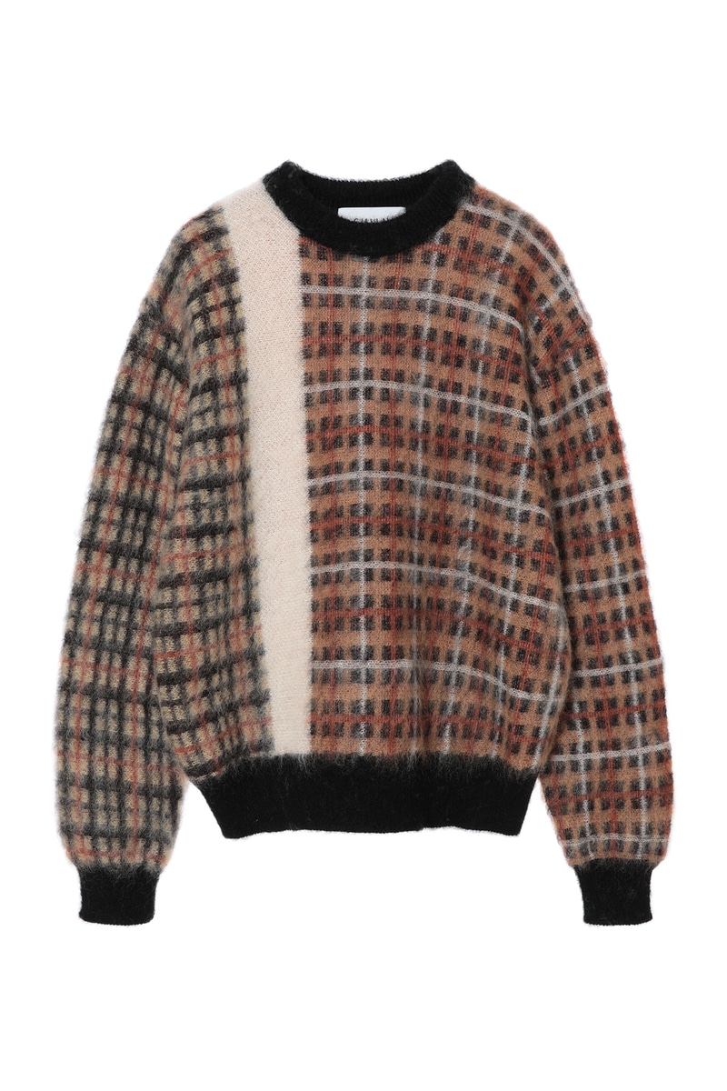 JS CULLNI for DAKS アシンメトリーモヘアシャギーニット