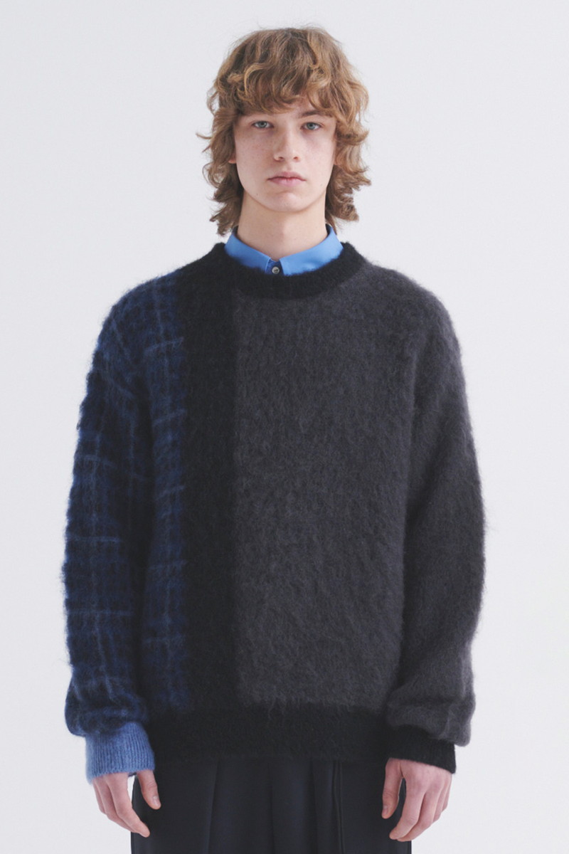 JS CULLNI for DAKS アシンメトリーモヘアシャギーニット