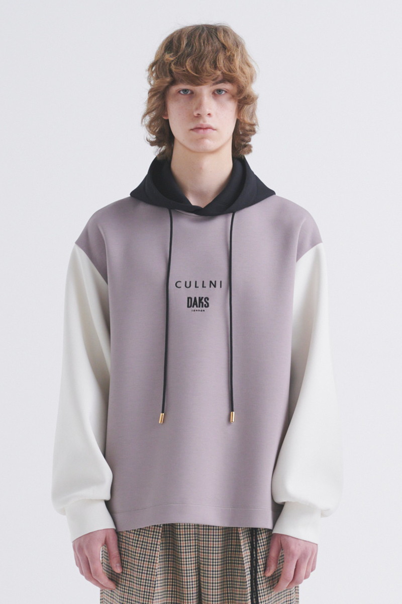 JS CULLNI for DAKS ロゴ刺繍 ダンボールフーディー