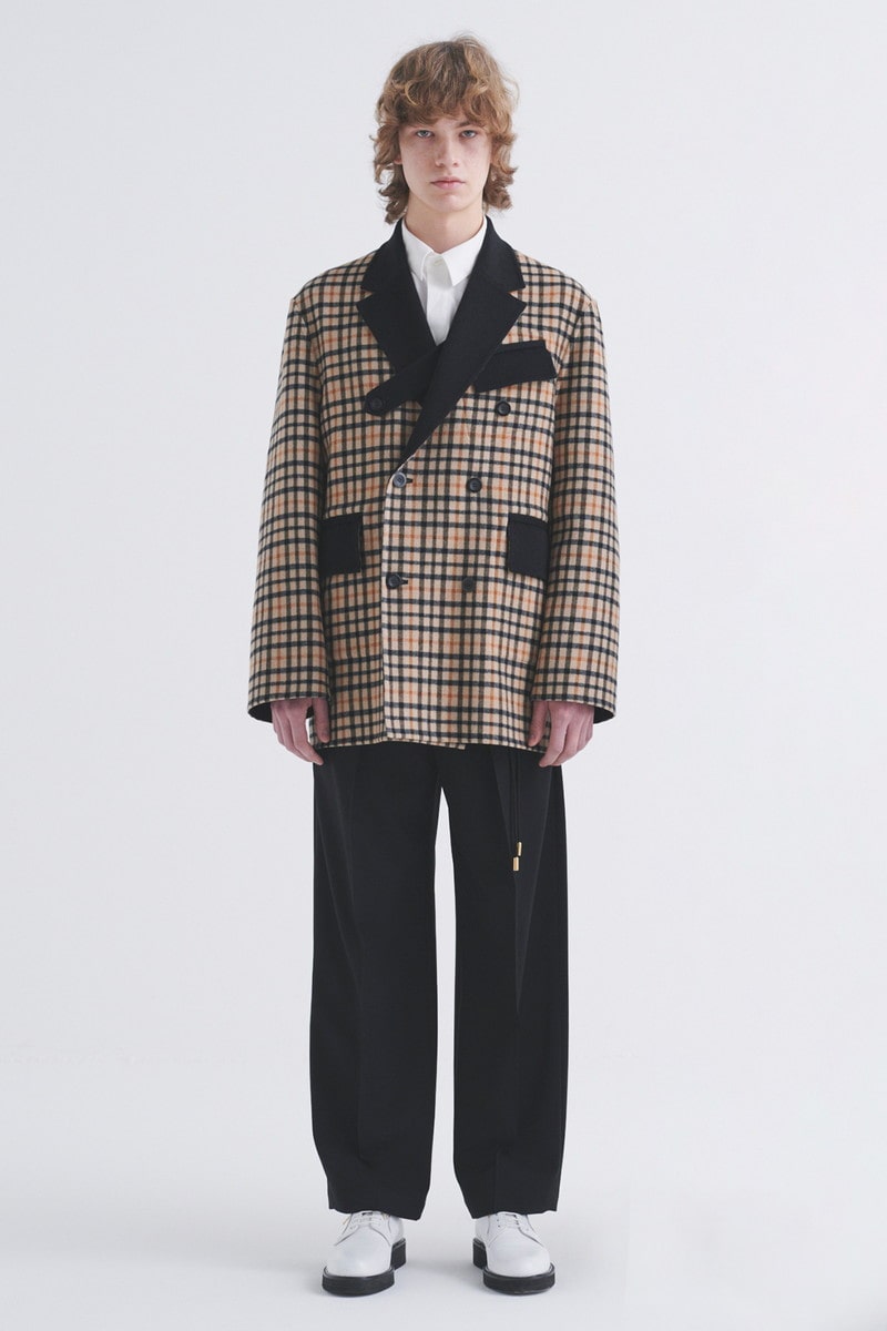 CULLNI for DAKS ドローストリングワイドパンツ 詳細画像 ブラック