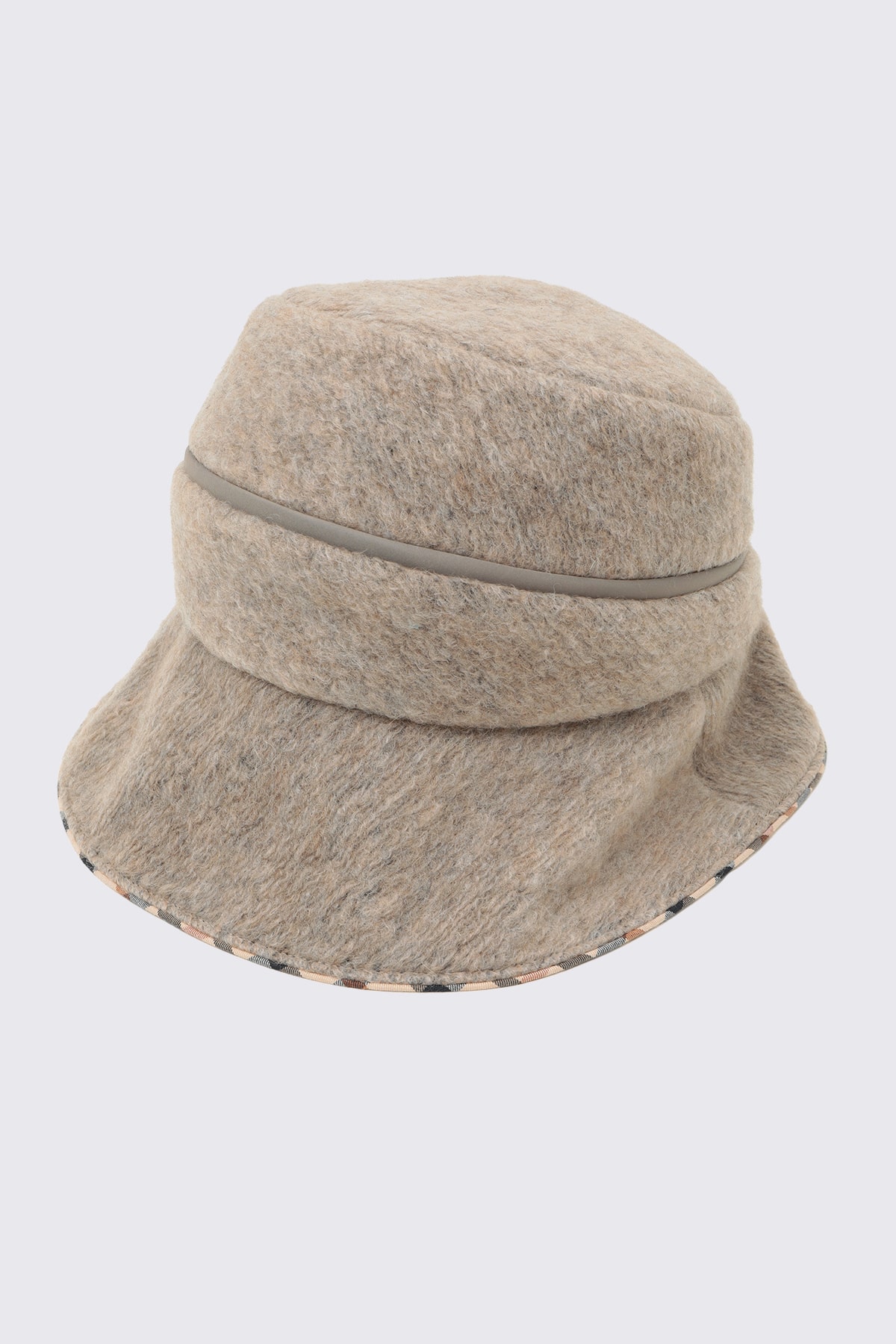 軽量ウール混スライバーニット セーラーハット 詳細画像 ベージュ 2