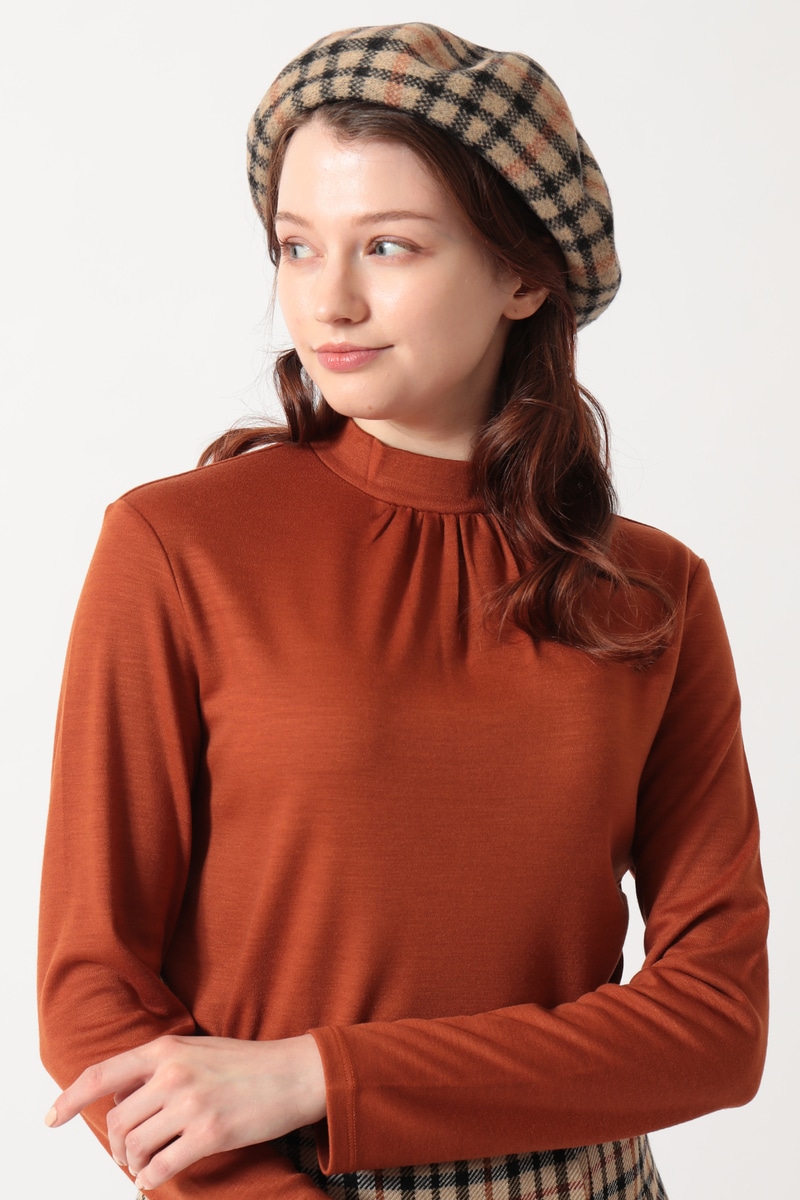 JS チェック柄 バスクウールベレー