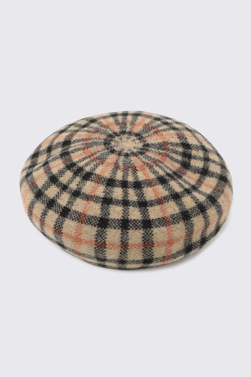 チェック柄 バスクウールベレー 詳細画像 ハウスチェック