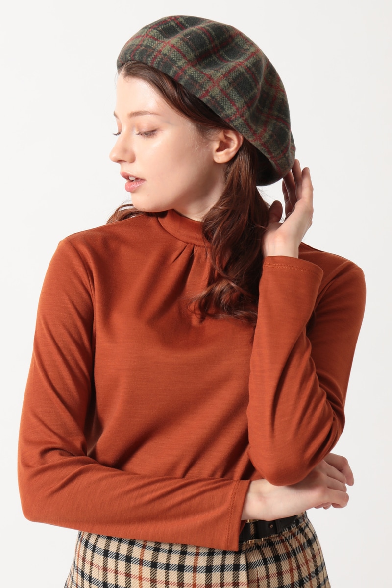 JS チェック柄 バスクウールベレー