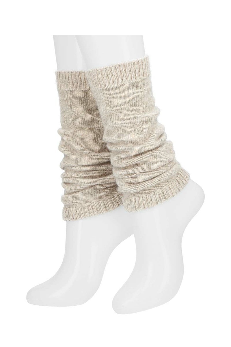 アンゴラ混 トップラメ LW レッグウォーマー（あたたか仕様） 詳細画像 ベージュ