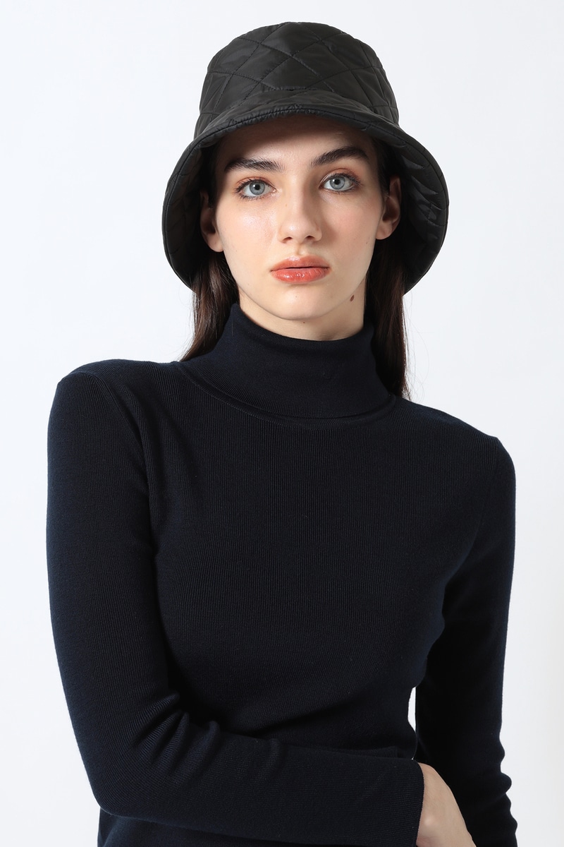 JS キルティング バケットハット（ハウスチェック裏地）