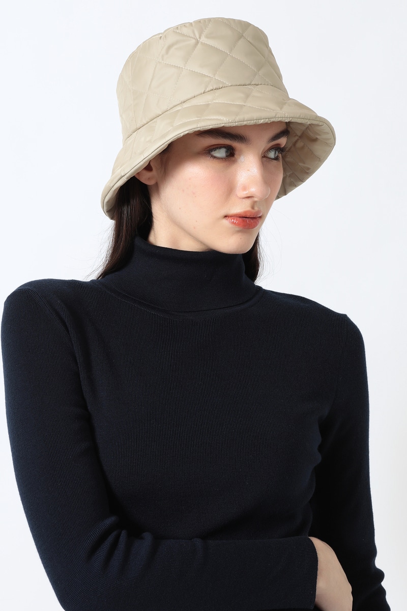 JS キルティング バケットハット（ハウスチェック裏地）