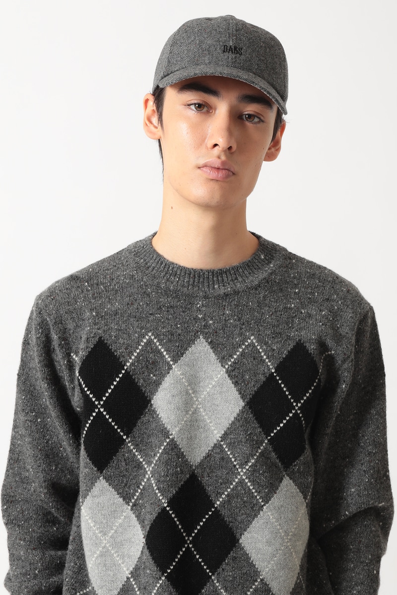 ネップツイード ウォッシャブル キャップ 詳細画像 チャコールグレー