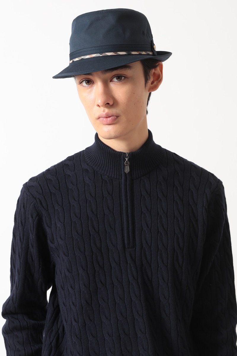 撥水・UV高機能ハウスチェックハット 詳細画像 ネイビー