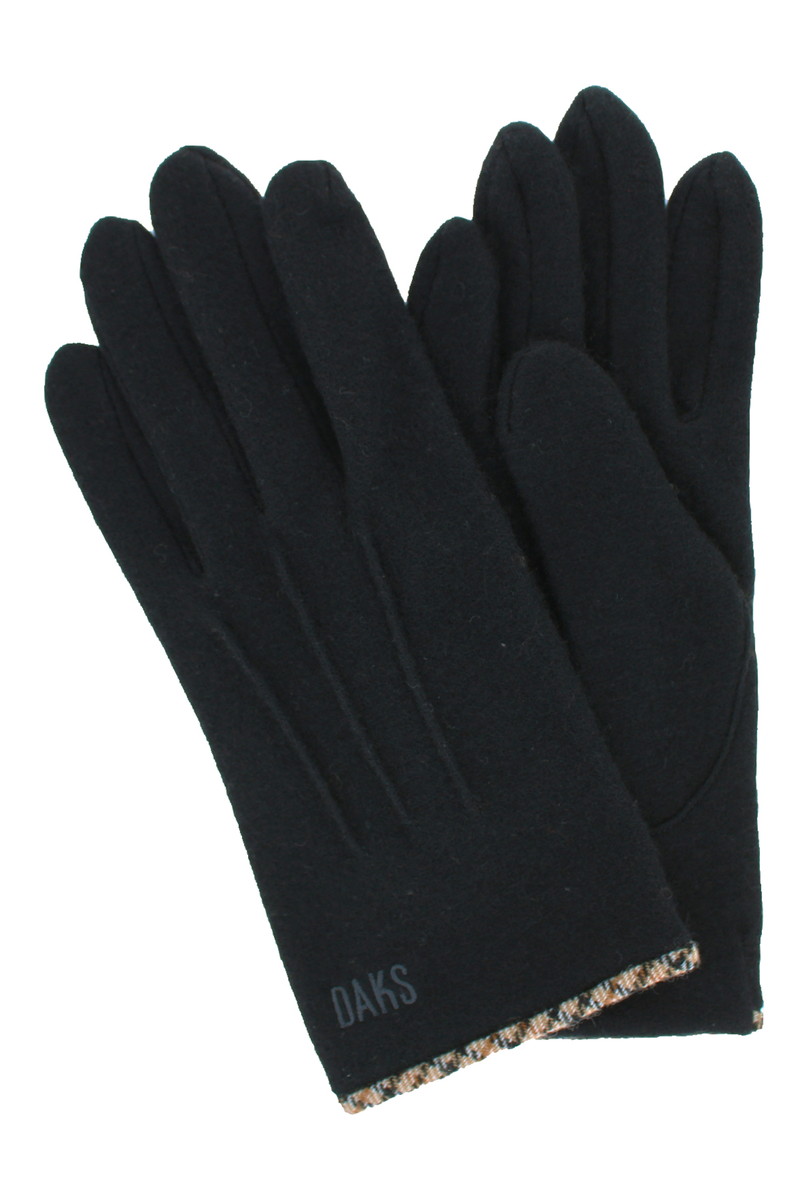 JS 【MEN】シンプル カシミヤ混ジャージ手袋