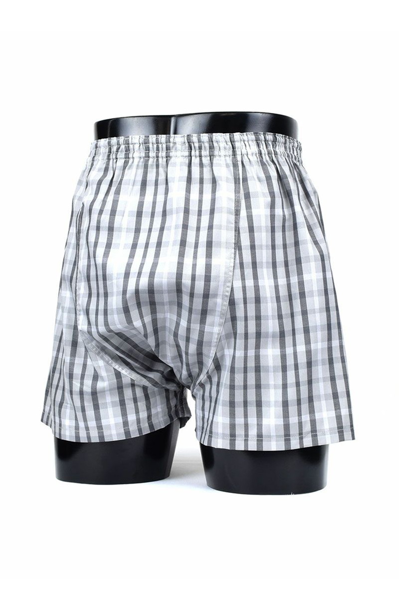 天二本ゴム前開きトランクス 詳細画像 グレー