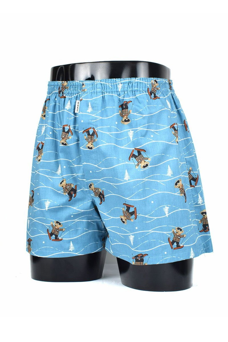 JS 天二本ゴム前開きトランクス スキーベア