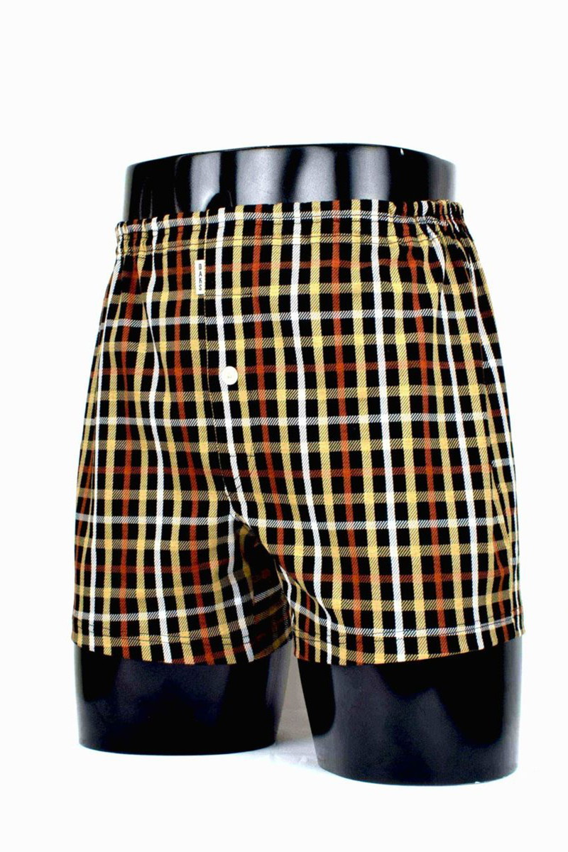 天二本ゴム前開きニットトランクス 詳細画像 ブラック