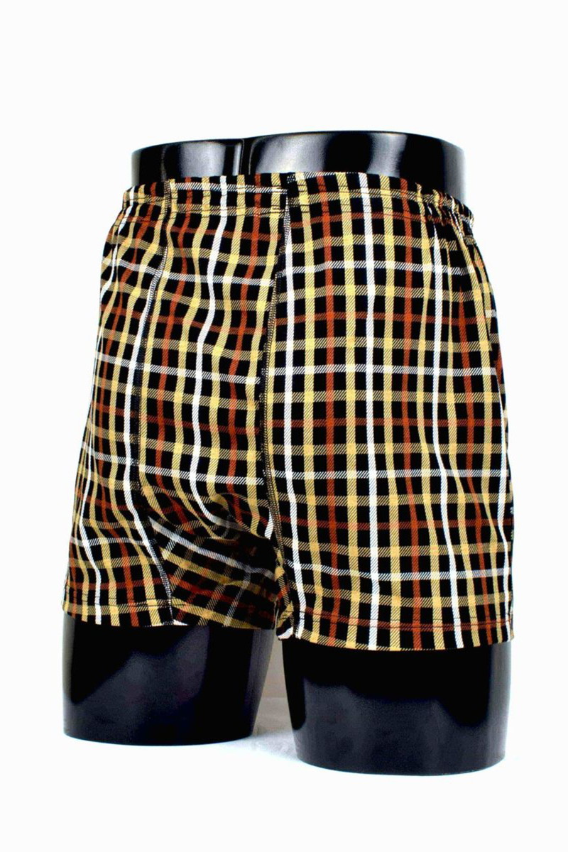 天二本ゴム前開きニットトランクス 詳細画像 ブラック