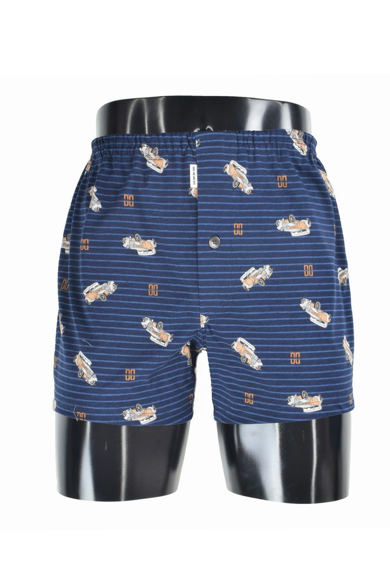 天二本ゴム前開きニットトランクス（LL） 詳細画像 ネイビー