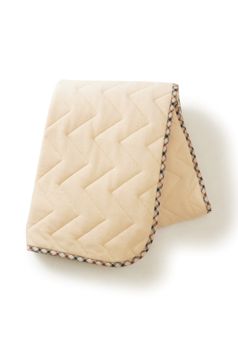 ハウスチェックふんわりパイルの敷パッド 詳細画像 ベージュ