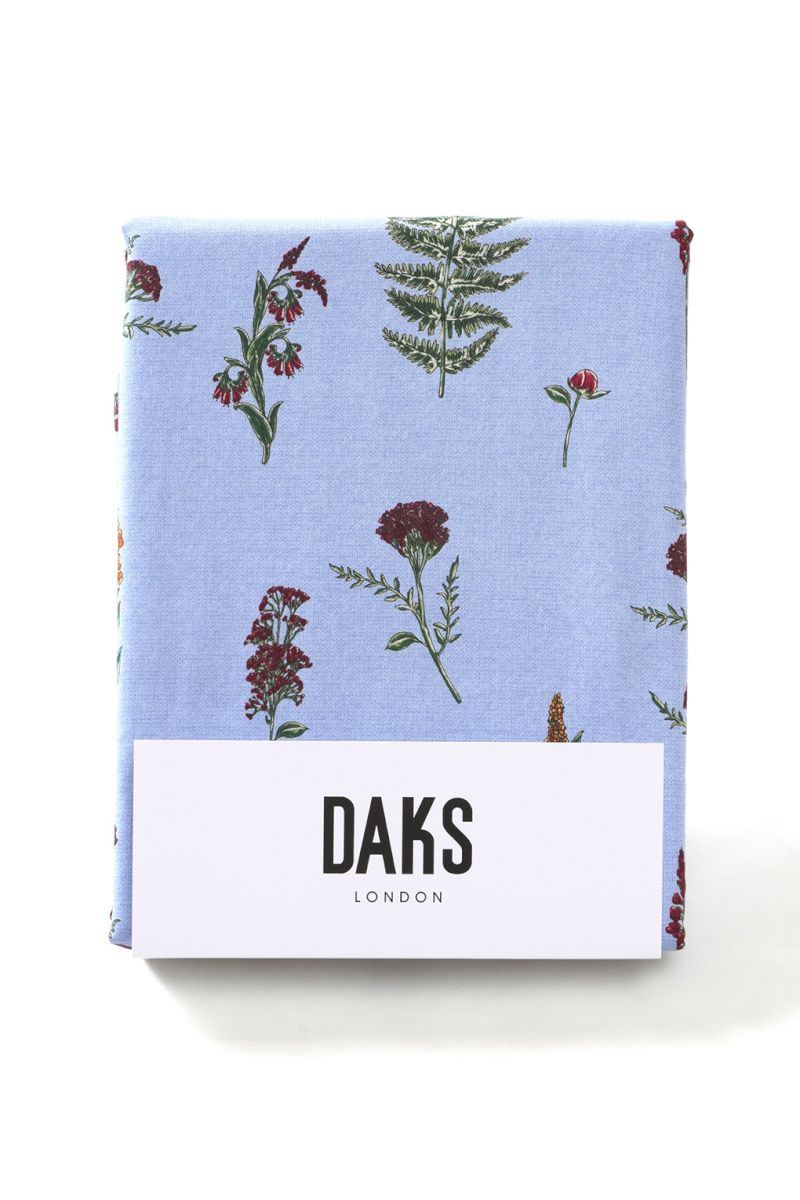 ブリティッシュワイルドフラワー 掛けカバー シングル 詳細画像 ブルー