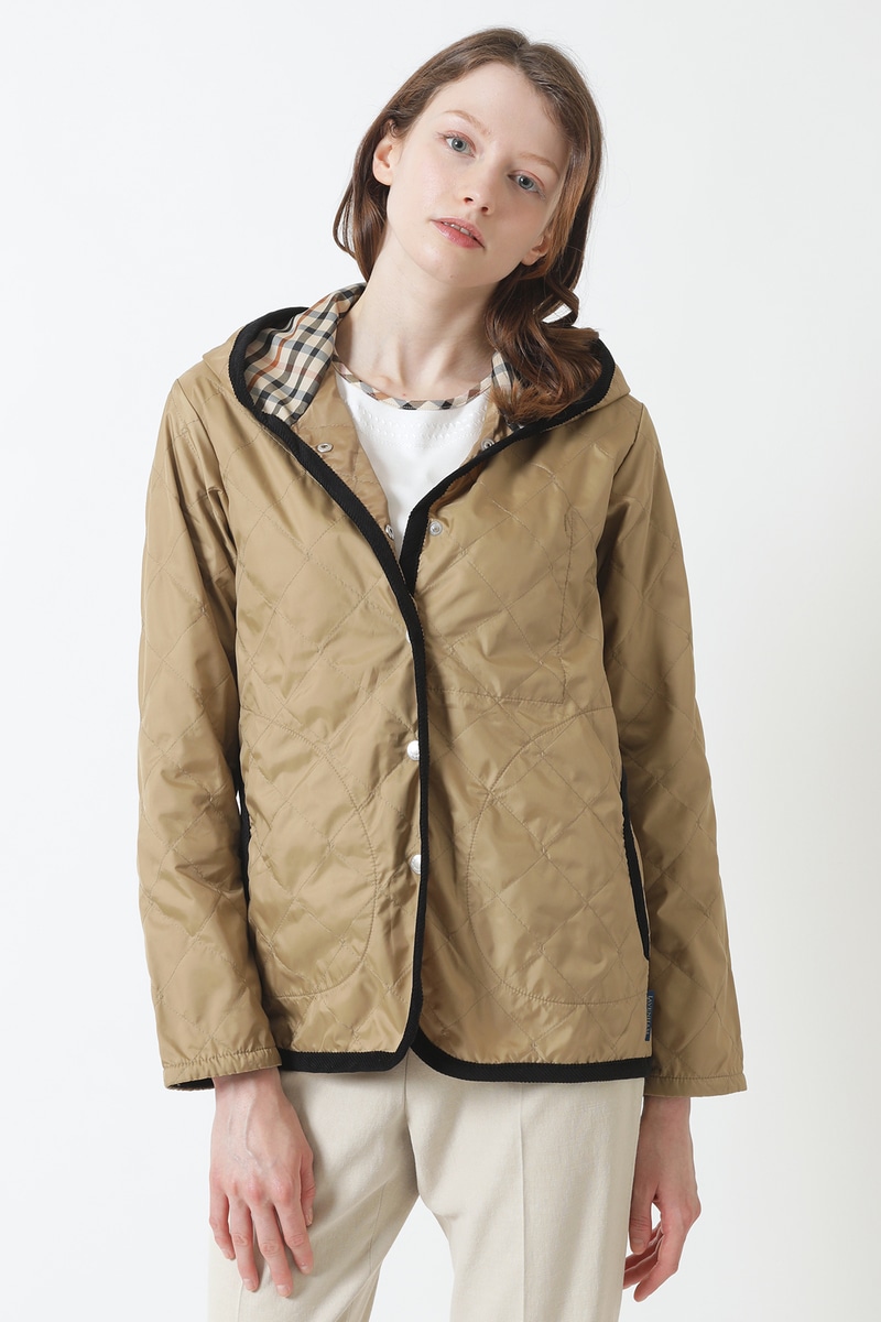 JS DAKS×LAVENHAM フーディブルゾン