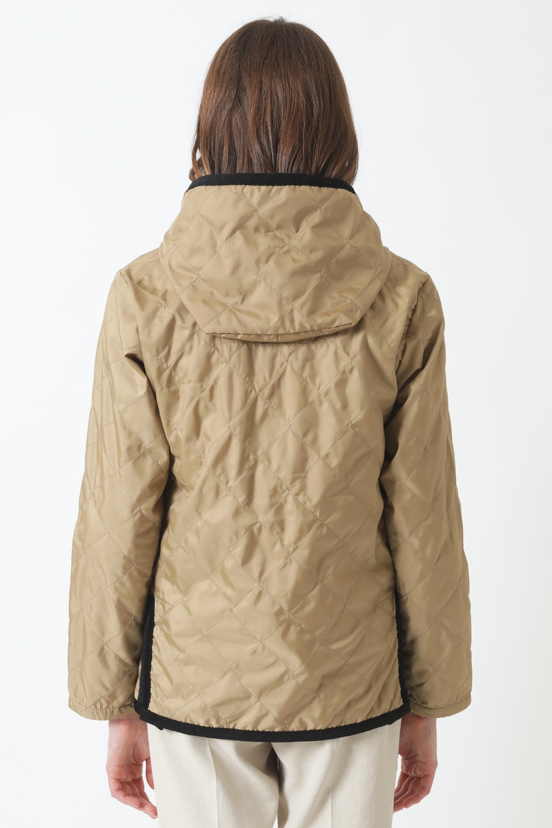 DAKS&times;LAVENHAM フーディブルゾン 詳細画像 ベージュ