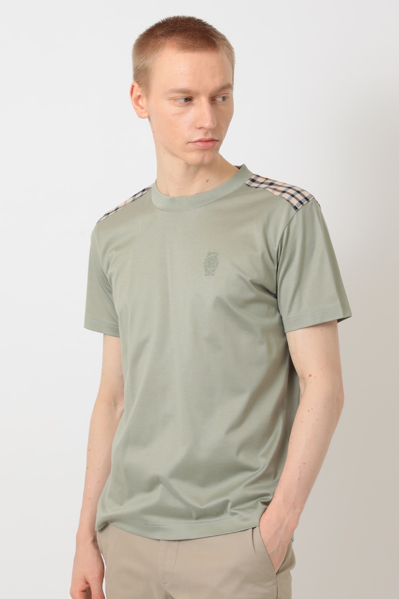 GIZAコットン シルクタッチ天竺Tシャツ 詳細画像 シーグラス