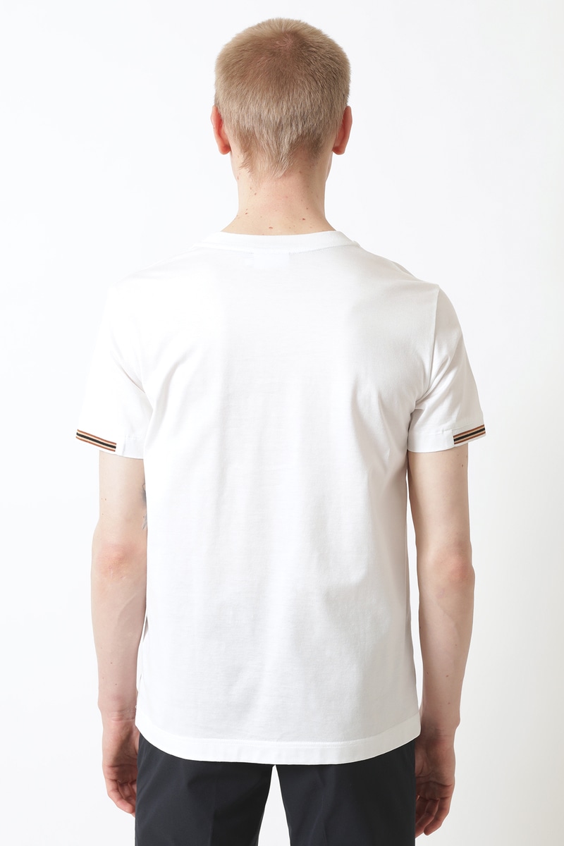 GIZAコットン DAKSカラーライン Tシャツ 詳細画像 スノーホワイト