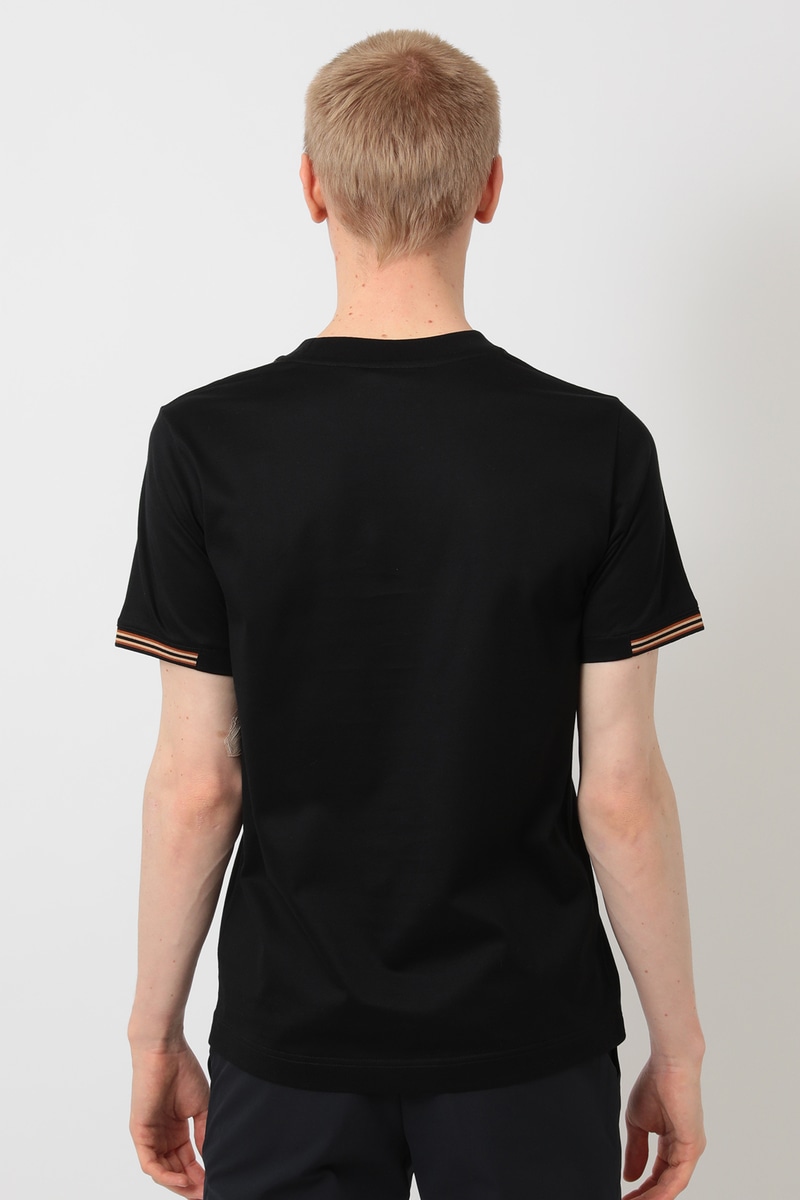 GIZAコットン DAKSカラーライン Tシャツ 詳細画像 ブラック