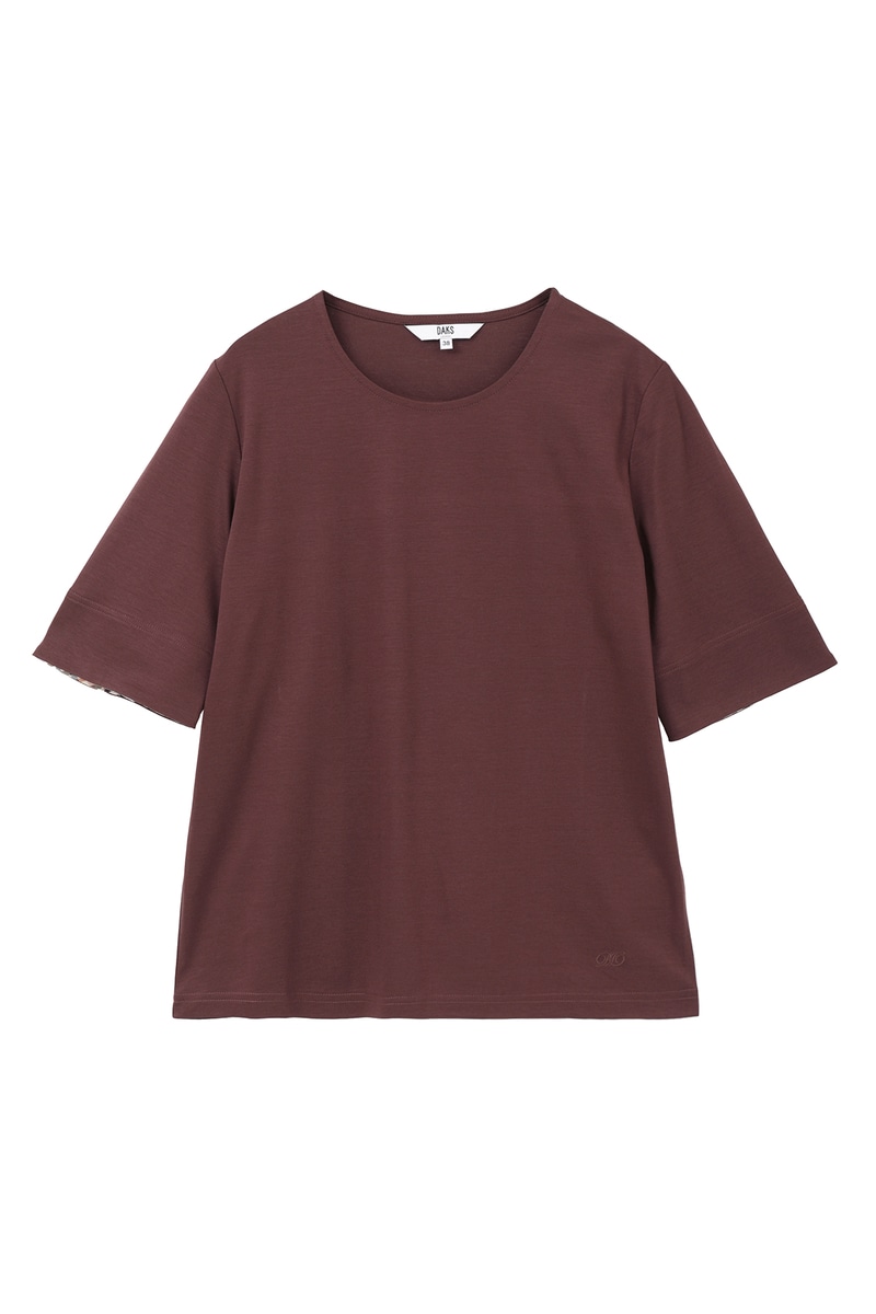 ハウスチェックカフス5分袖Tシャツ 詳細画像 ポートロワイヤル