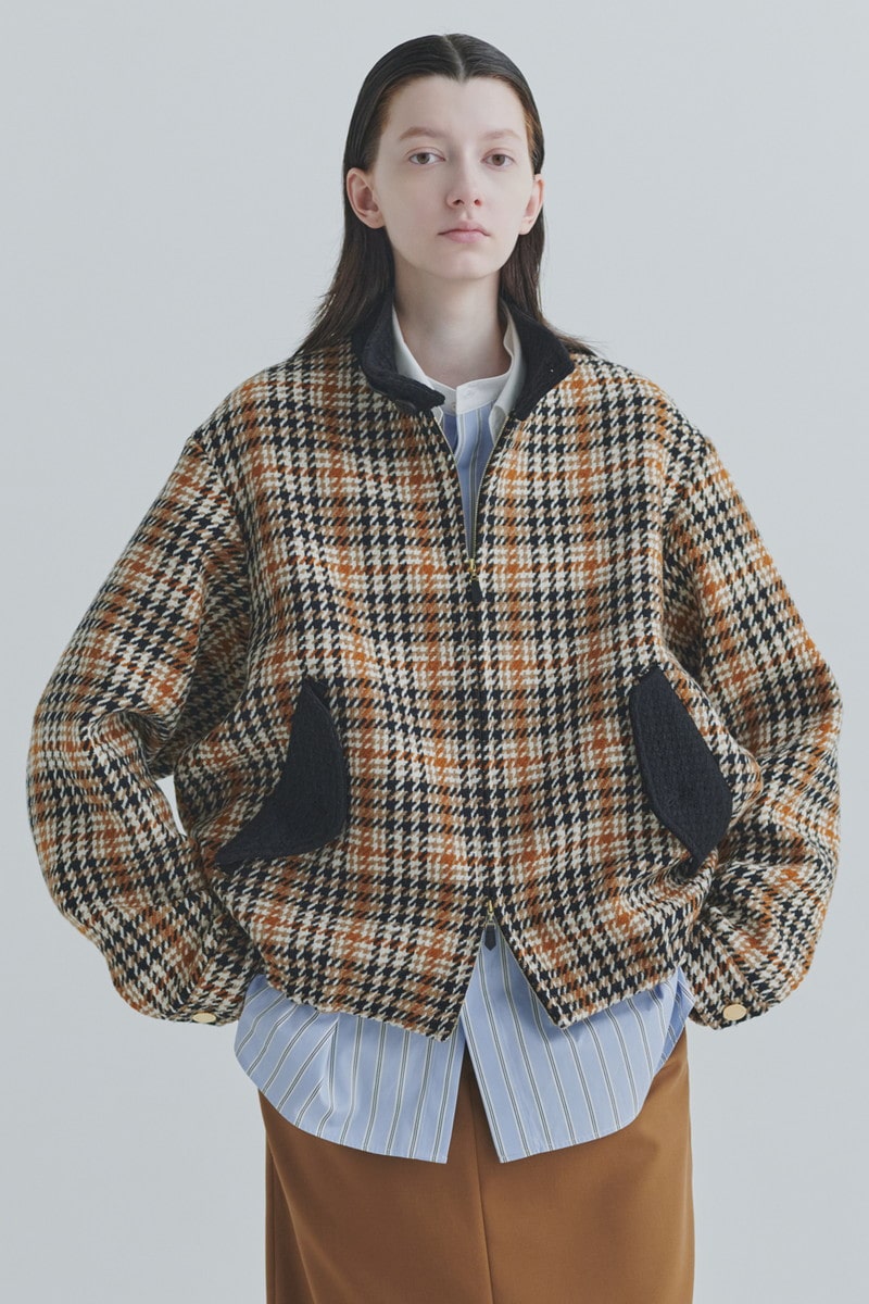 CULLNI for DAKS ツイードハリントンジャケット 詳細画像 ビッグハウスチェック
