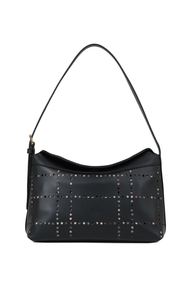 JS TANNYパンチングレザーショルダーバッグ