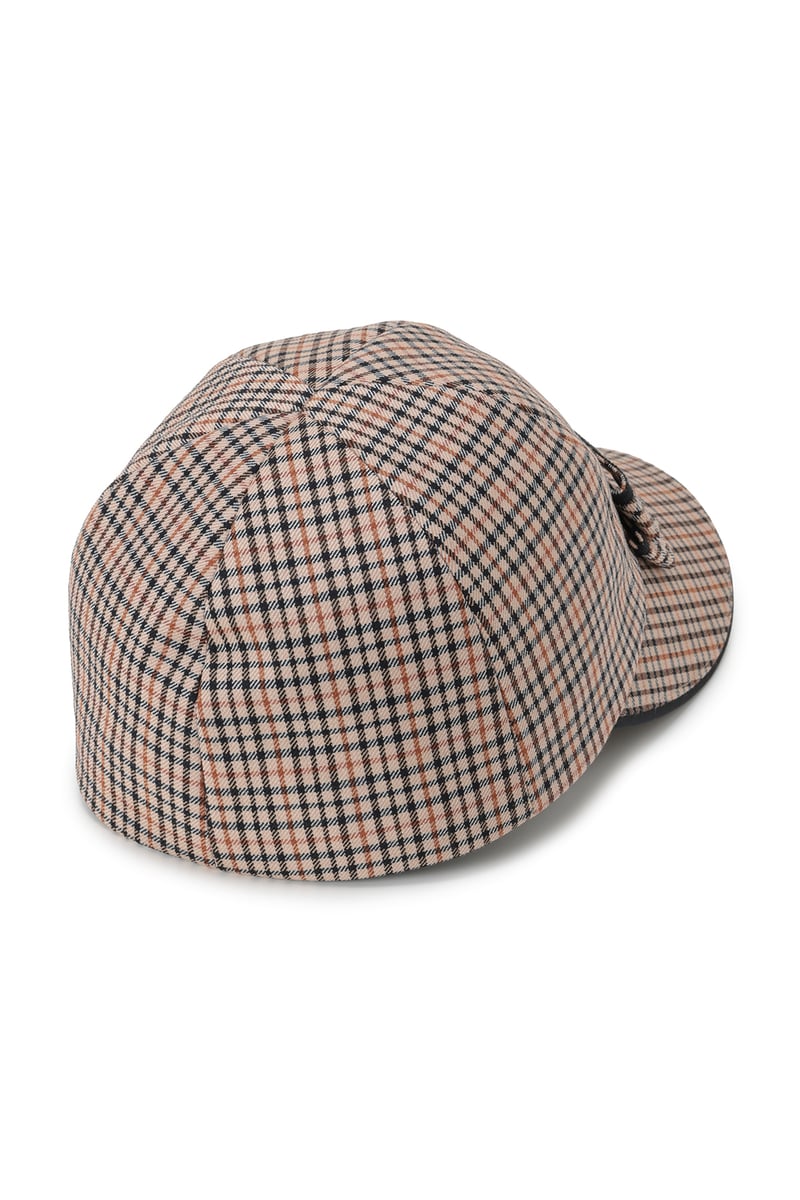 【Athena New York for DAKS】ウールハウスチェックリボンキャップ 詳細画像 ハウスチェック