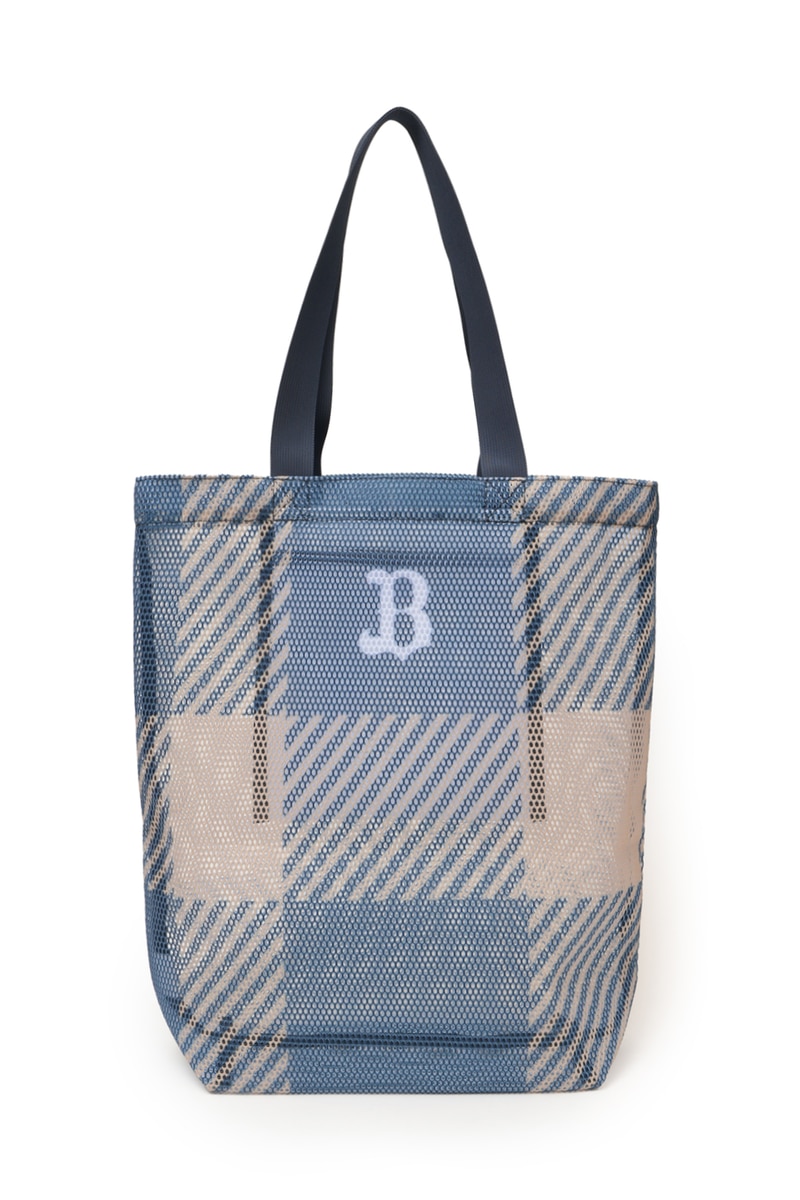 DAKS&times;オリックス・バファローズ メッシュトートバッグ 詳細画像 ネイビーチェック
