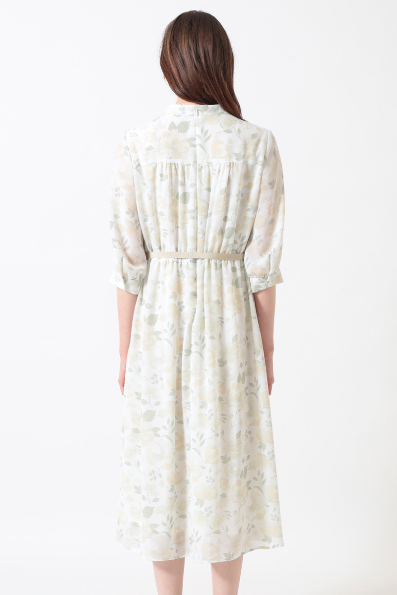 フローラルプリント アムンゼンワンピース 詳細画像 アイボリー