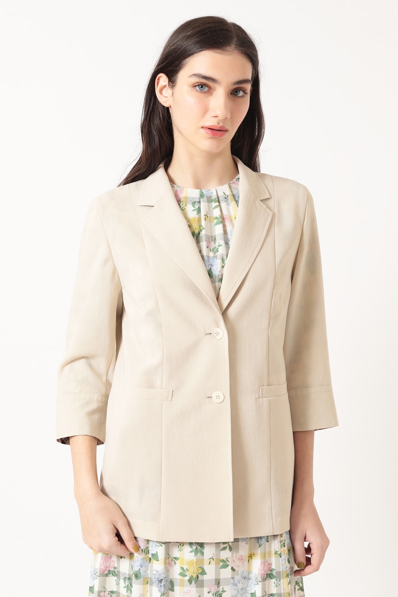 JS ドライタッチポリエステル オーバーサイズシングルジャケット