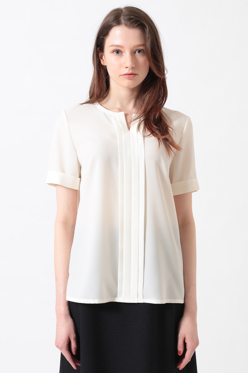 JS ノルディスジョーゼット プリーツブラウス