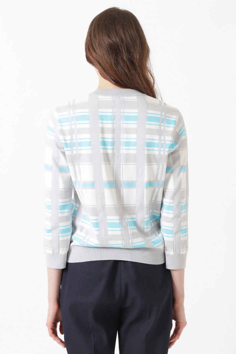 50th アニバーサリーチェック インターシャカーディガン 詳細画像 50th MCチェック